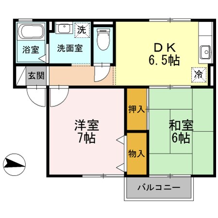 高茶屋駅 徒歩5分 1階の物件間取画像